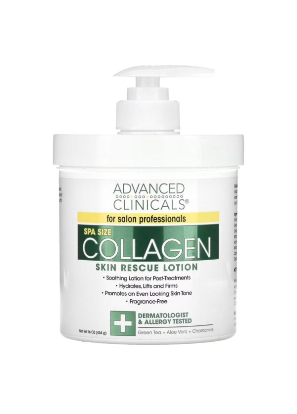 Advanced Clinicals lait de corps réparateur au Collagène